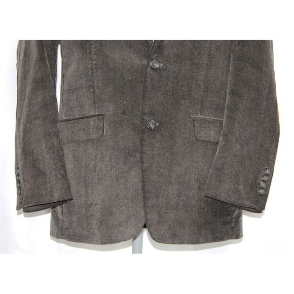 Chaps Dark Brown Cotton Corduroy Two Button Sport Coat Blazer Mens 42 Regular - Picture 4 of 6